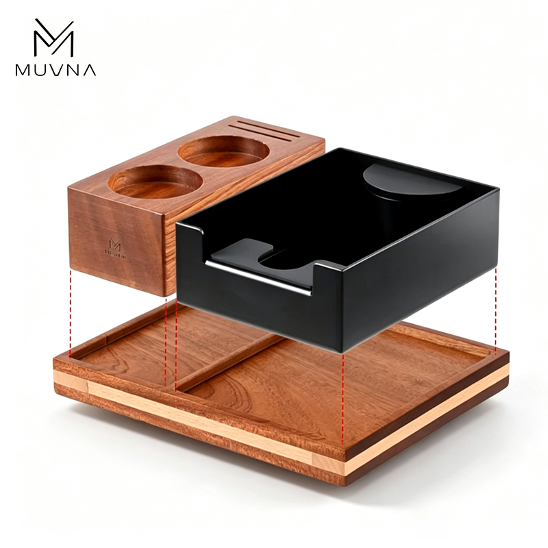Coffee Knock Box - MUVNA – многофункциональная подставка для приготовления