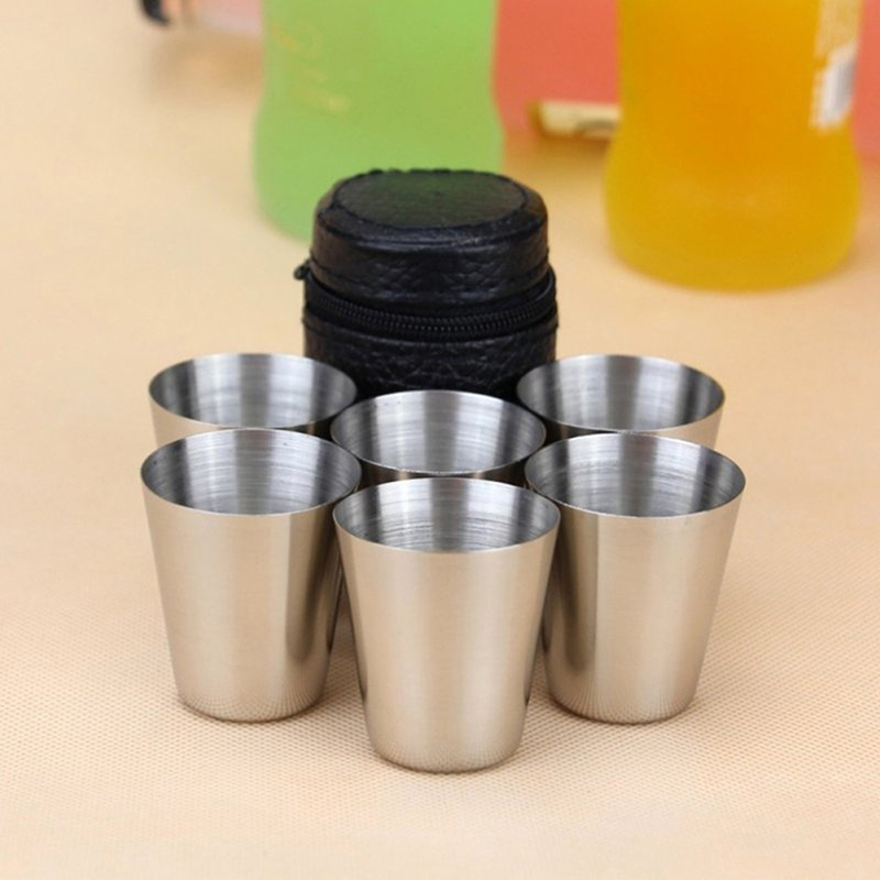 4/6 шт. чашки из нержавеющей с – обзор и цена Coffee Equipment Camping
